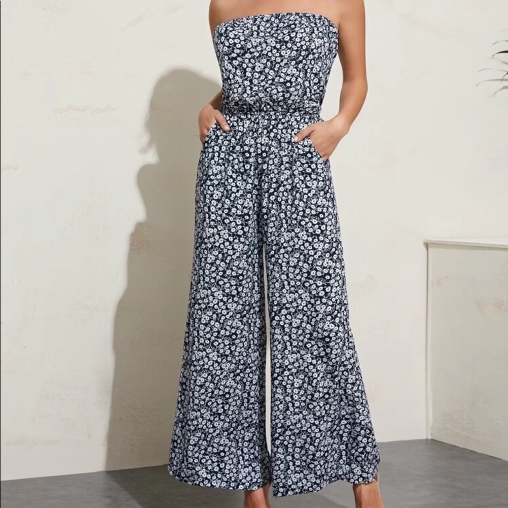 SHEIN floral romper size large
